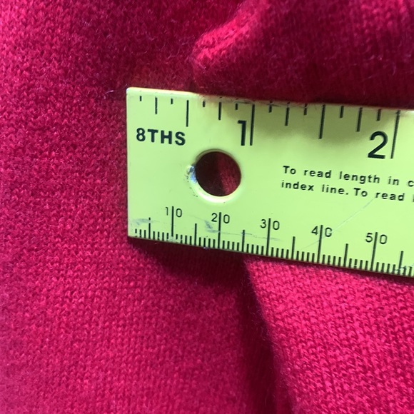 JONES NEW YORK COLLECTION CASHMERE RED MEDIUM SIZE LADIES SWEATER - Picture 10 of 11